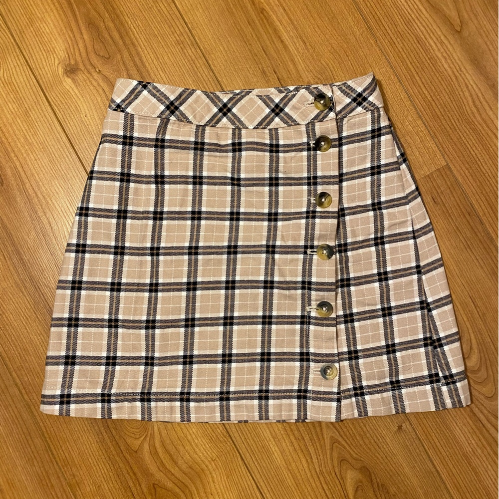 H&M Plaid Mini Skirt — size S!